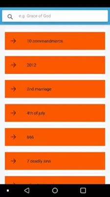 Bible Topics References android App screenshot 2